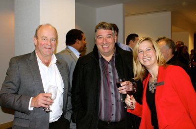 Erin Easingwood and guests enjoying the open house at LK Law’s Langley office