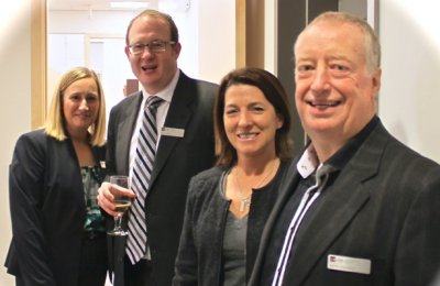 Carmen Arndt, Chris Martin, Cathi and Kelvin Stephens at the Open House of our Langley Law Firm