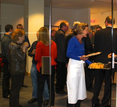 guests mingling at the open house of our Langley Law Firm