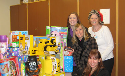 toys collected for Children's Hospital by Lindsay Kenney LLP