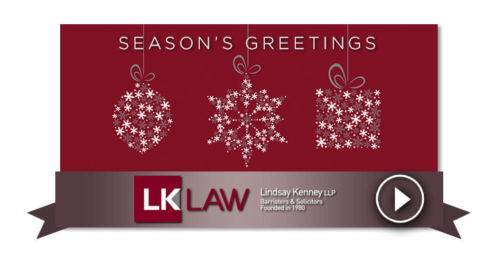 Season's Greetings from Lindsay Kenney LLP